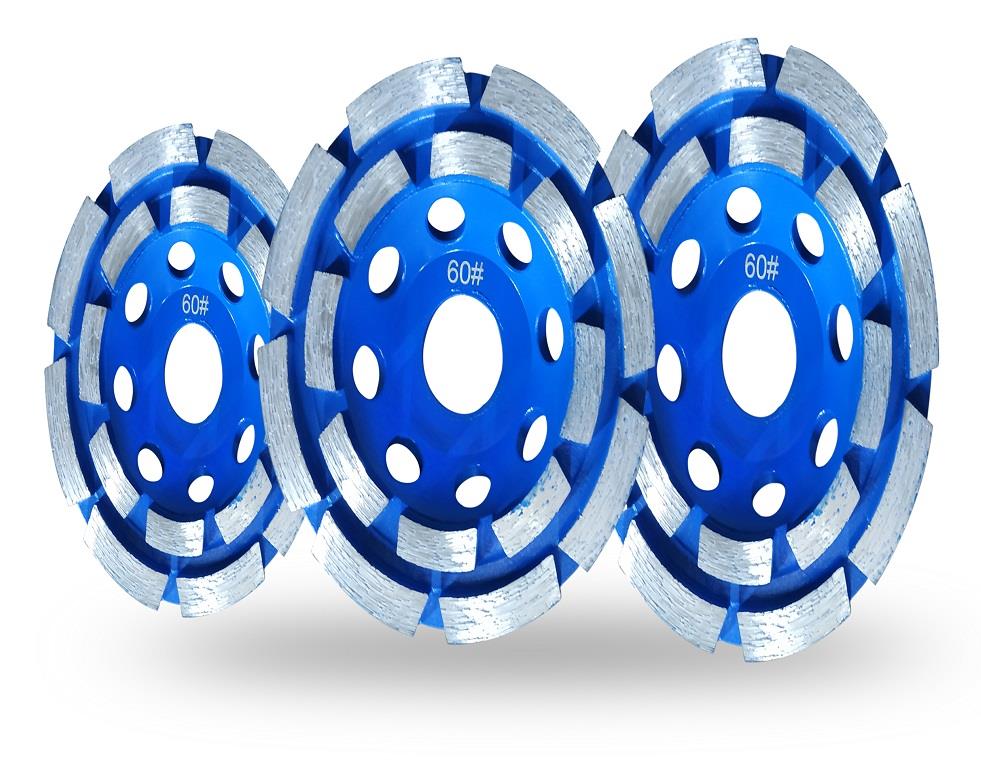 Rueda de copa de rectificado de diamante de doble hilera de segmentos Double-Row Segment Diamond Grinding Cup Wheel